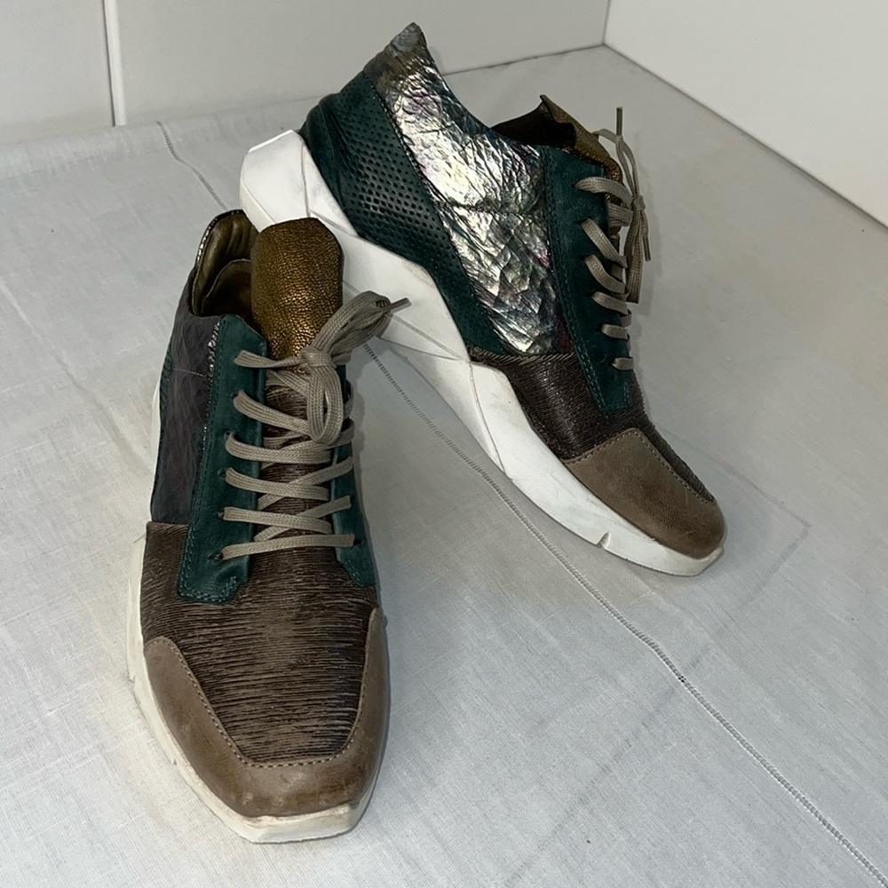 A.S.98 FREE PEOPLE Bach Leather Sneaker Shoes Size 40 U.S. 9.5